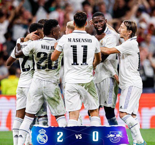 Real Madrid-Lipsia 2-0 in casa