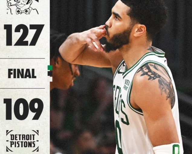 I Celtics battono i Pistons e mantengono il numero 1 in campionato